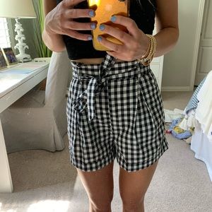 Gingham shorts